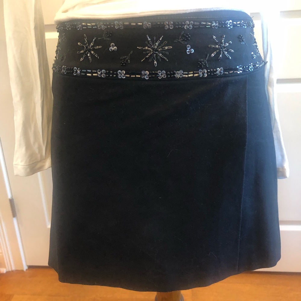 LAUNDRY black embellished mini skirt - Picture 2 of 7